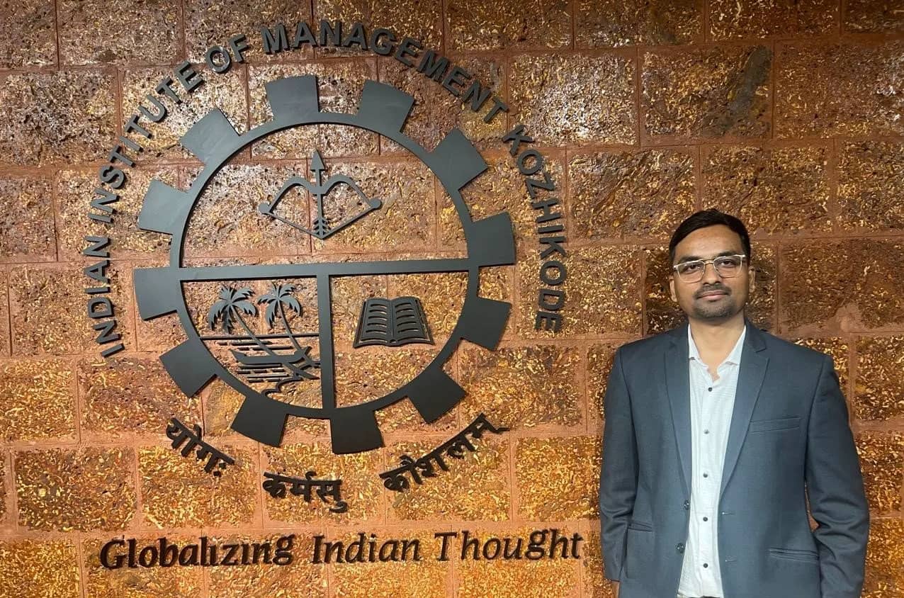 Jay Modi, founder of Clarivyn Advisory, at IIM Kozhikode